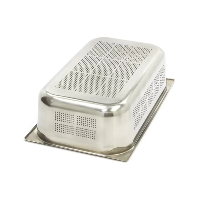 Bac gastronorm - 1/1 GN - profondeur 15 cm - acier inoxydable - perforé