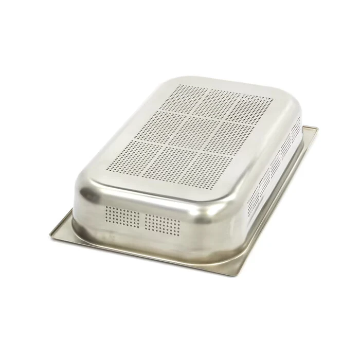 Bac gastronorm - 1/1 GN - profondeur 10 cm - acier inoxydable - perforé