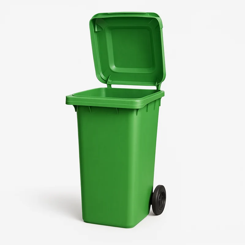Bac roulant 240 L vert