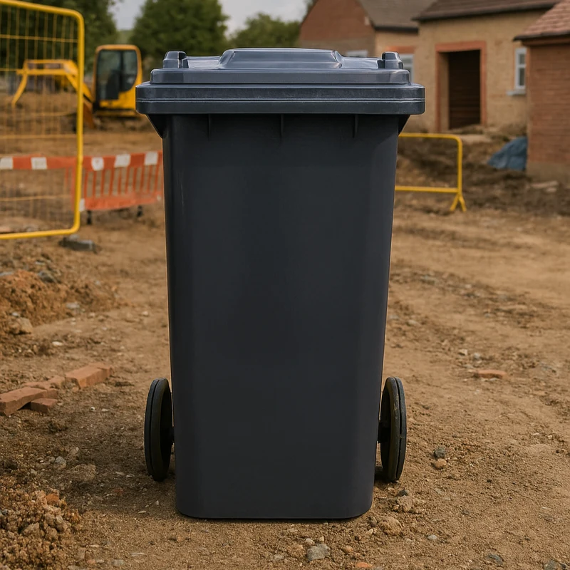 Bac roulant 240 L noir