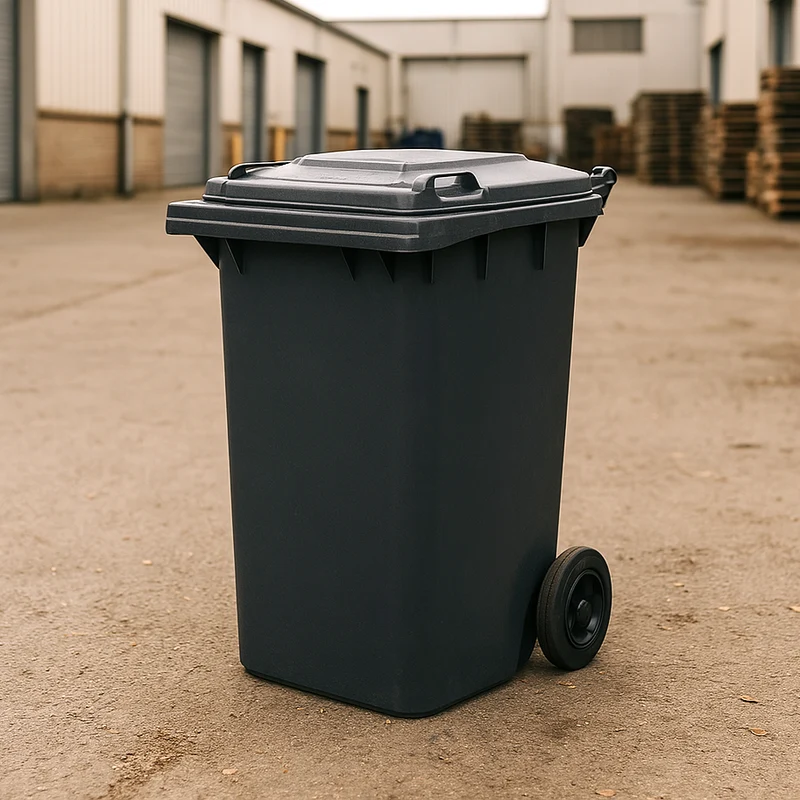 Bac roulant 240 L noir