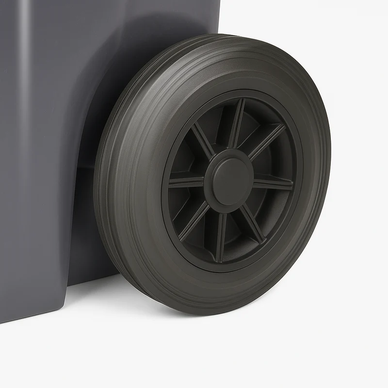 Bac roulant 240 L noir