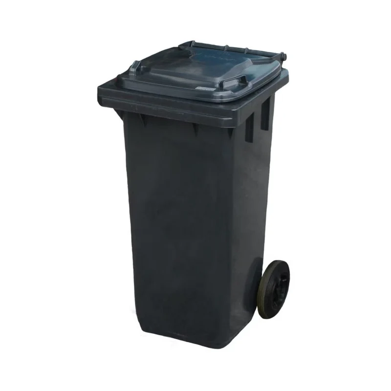 Bac roulant 120 L noir