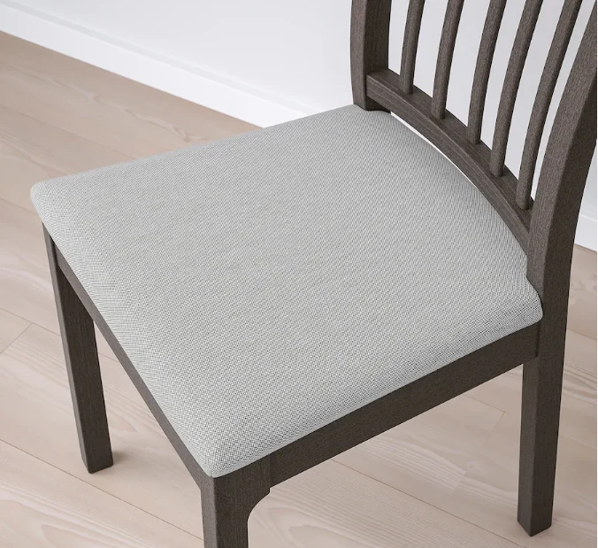 EKEDALEN Chair, dark brown/Orrsta light grey