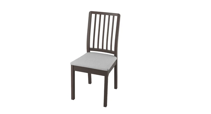 EKEDALEN Chair, dark brown/Orrsta light grey