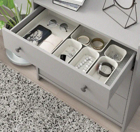 NOJIG Organiser, plastic/beige, 10x20x5 cm