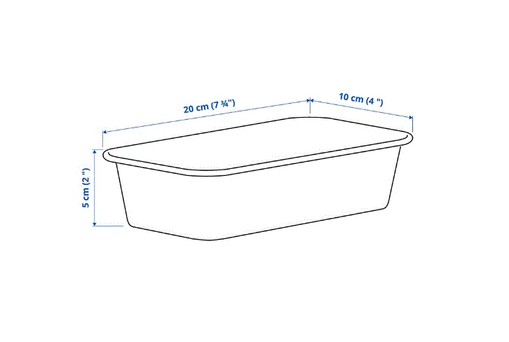 NOJIG Organiser, plastic/beige, 10x20x5 cm