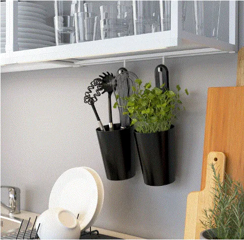 ENHET Wall frame shelves, white, 40x15x75 cm