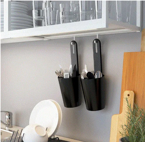 ENHET Wall frame shelves, white, 40x15x75 cm