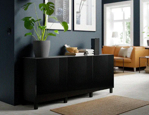 STUBBARP Leg, black-brown