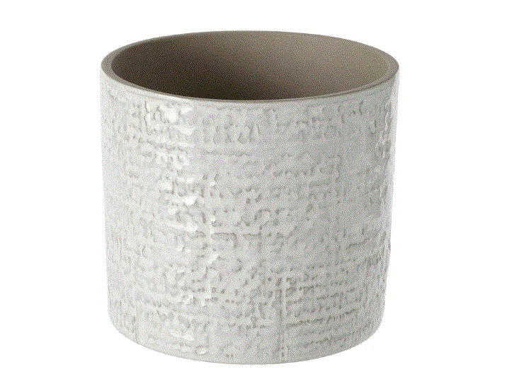 CHIAFRON Plant pot, in/outdoor white, 12 cm