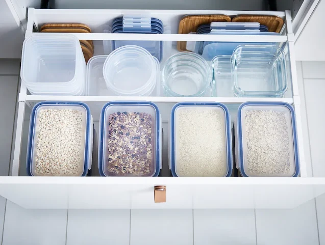 IKEA 365+ Food container, square/plastic 750 ml