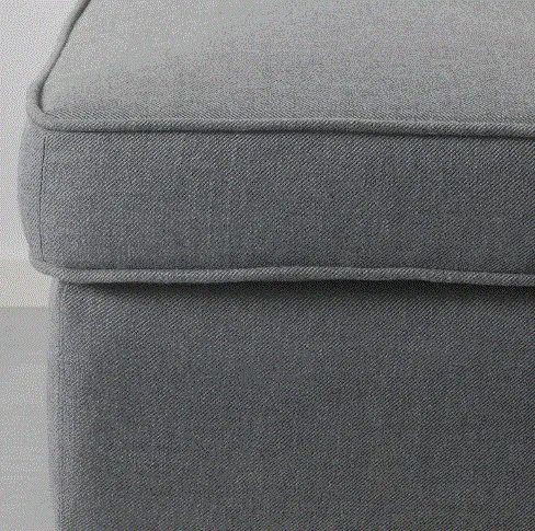 STRANDMON Footstool, Nordvalla dark grey