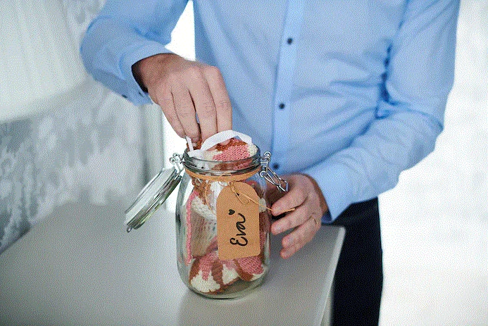KORKEN Jar with lid, clear glass, 1 L
