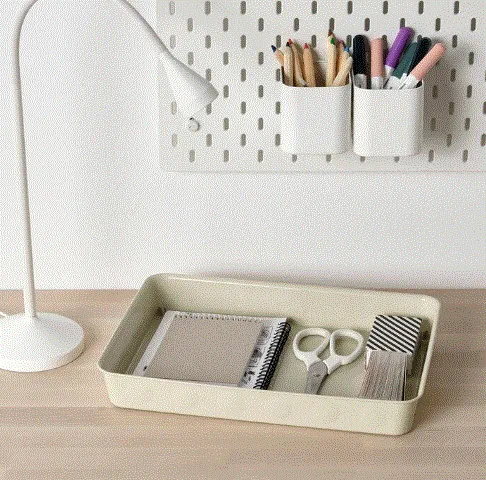 NOJIG organizer plastic/beige 25x35x5 cm