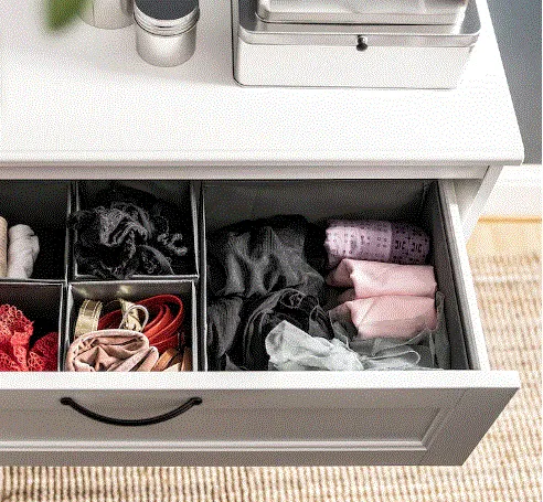 SKUBB Box, set of 6, dark grey