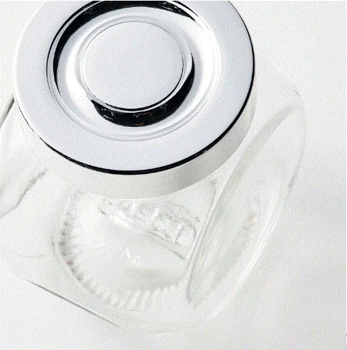 RAJTAN Spice jar glass/aluminium colour