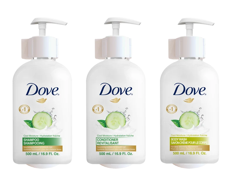 SUPPORT ABS BLANC POUR FLACON POMPE 500ML DOVE