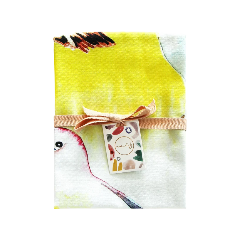 Küchentuch bedruckt Yellow Birds multi