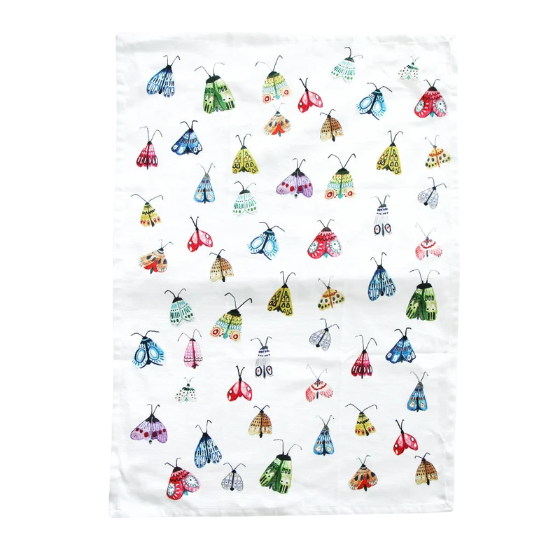 Küchentuch bedruckt Moth multi