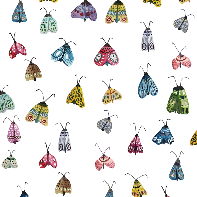 Küchentuch bedruckt Moth multi
