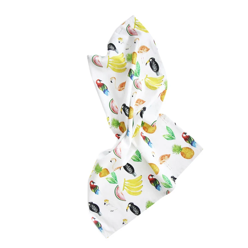 Küchentuch bedruckt Fruits Birds multi