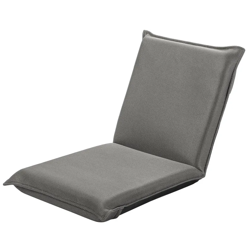 Costway - Chaise de Sol, Banquette Convertible, Pliable Tatami Inclinable en 6 Position, 44 x 54,5 x 53,5 CM, Gris