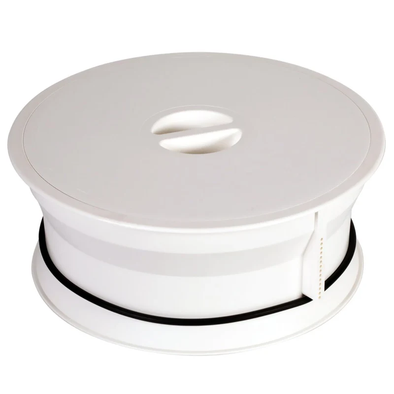 Vide-déchets à encastrer pour sac 20 L, blanc, Ø 295 mm