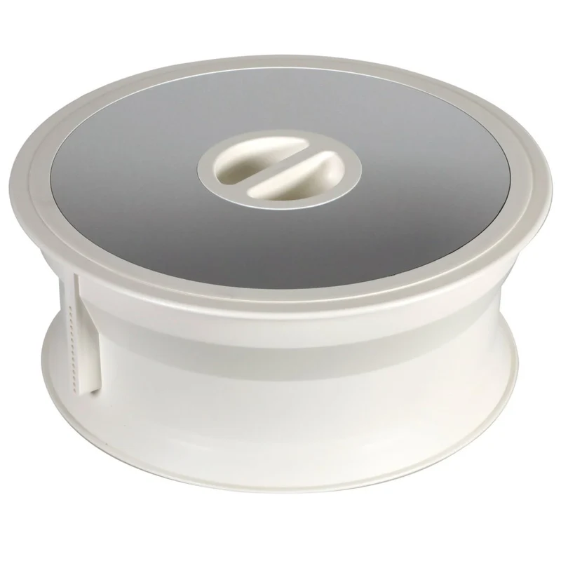 Vide-déchets à encastrer 13 L, blanc et inox, Ø 295 mm (version seau)
