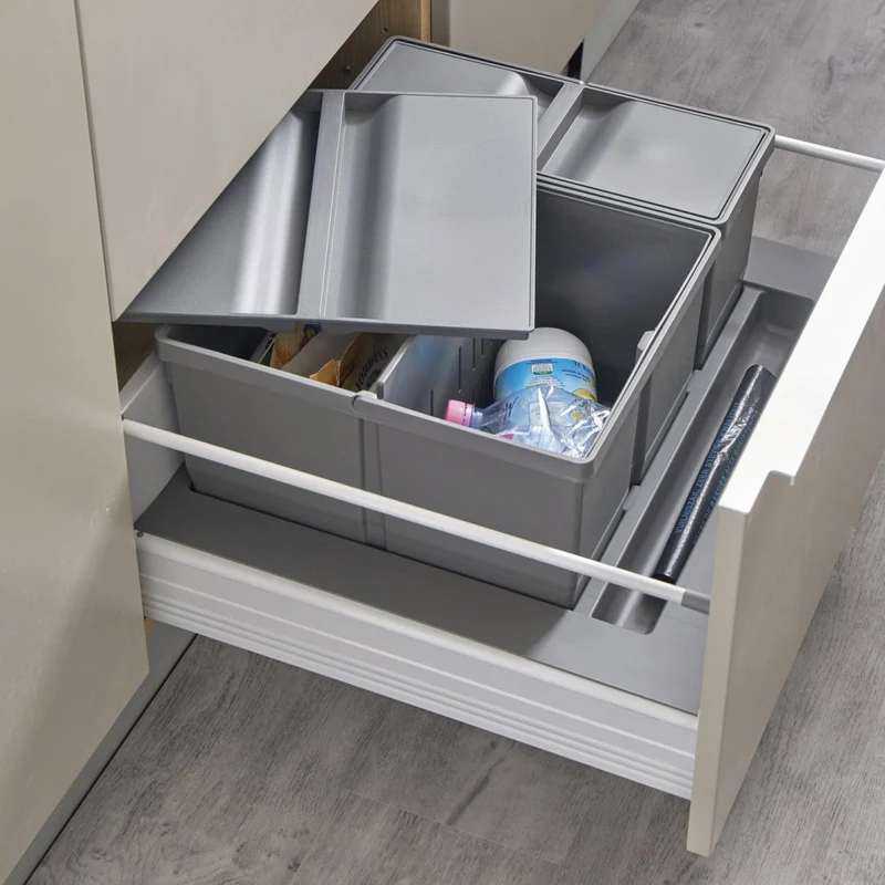 Collecteur de tri 2 seaux 29 L pour tiroir de 600 mm