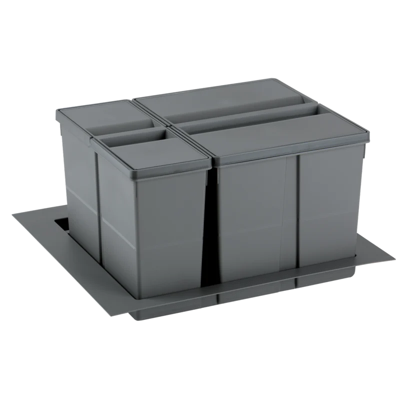 Collecteur de tri 2 seaux 37 L pour tiroir de 600 mm
