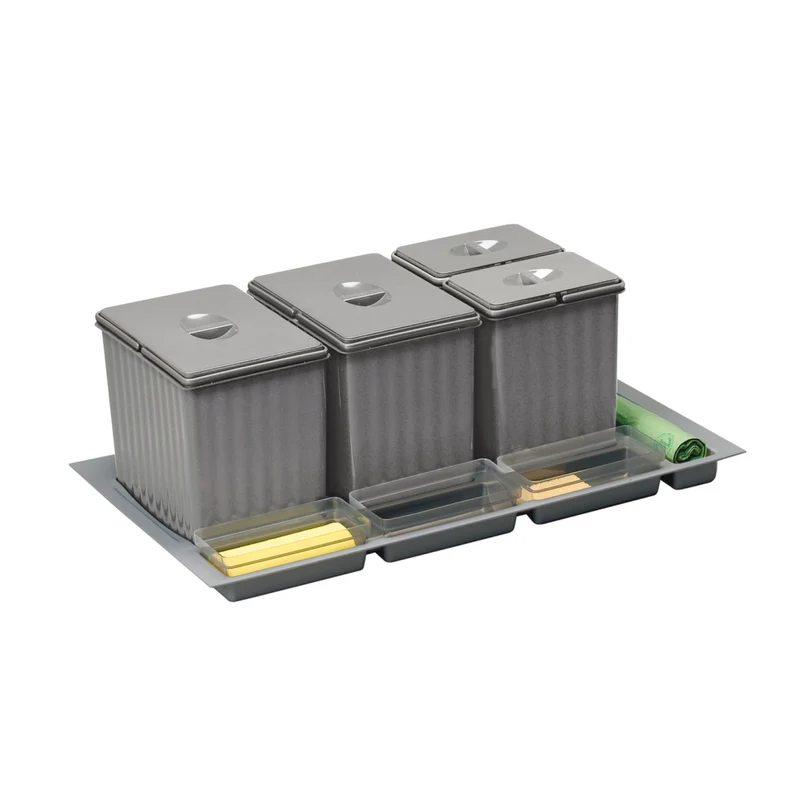 Collecteur de tri 4 seaux 41 L pour tiroir de 900 mm