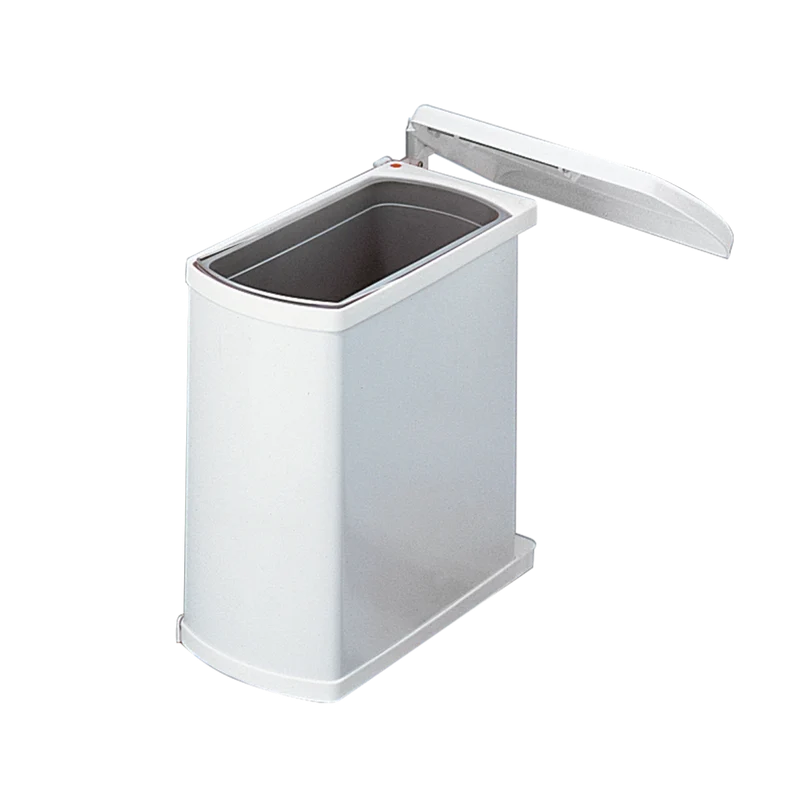 Poubelle automatique 18 L pour meuble de 450 mm (blanc)