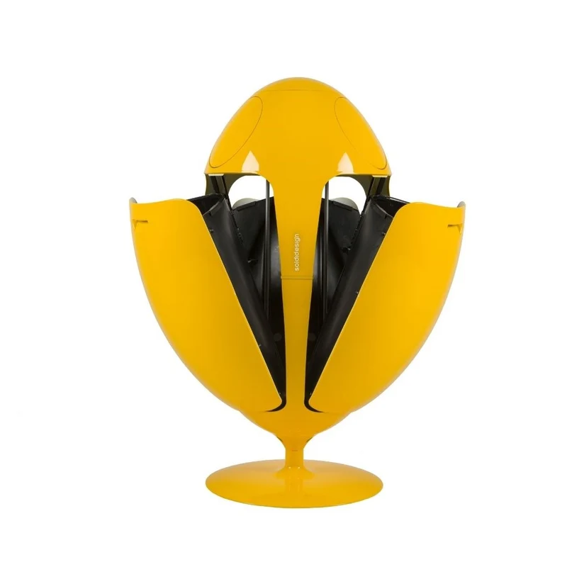 Ovetto Galà Giallo Lucido - Pattumiera di design per la raccolta differenziata