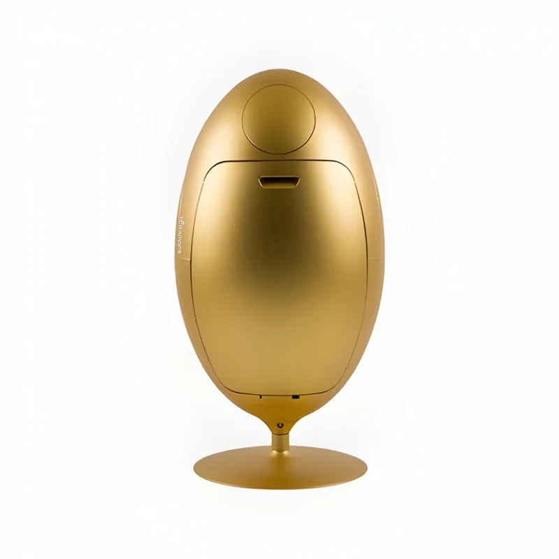 Ovetto Metal Oro - Pattumiera di design per la raccolta differenziata