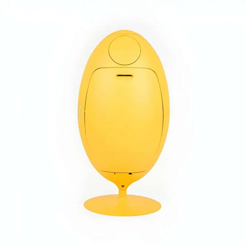 Ovetto Galà Giallo Opaco - Pattumiera di design per la raccolta differenziata