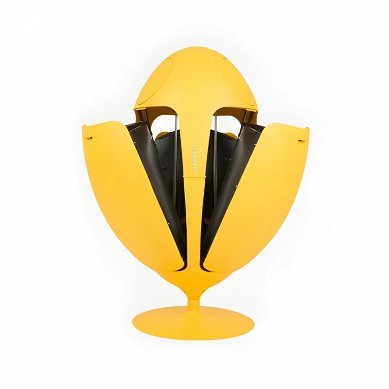 Ovetto Galà Giallo Opaco - Pattumiera di design per la raccolta differenziata