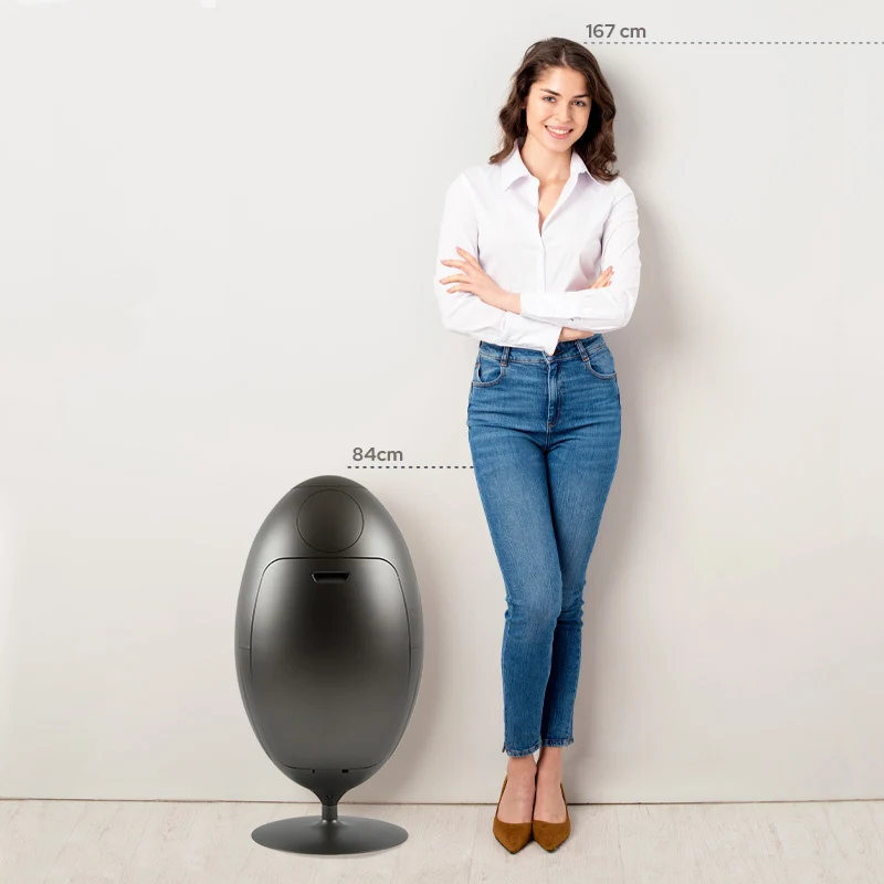 Ovetto Metal Nikel - Pattumiera di design per la raccolta differenziata
