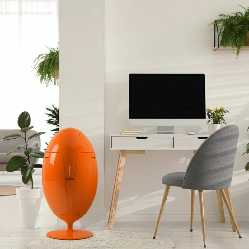 Ovetto ABS Arancio - Pattumiera di design per la raccolta differenziata