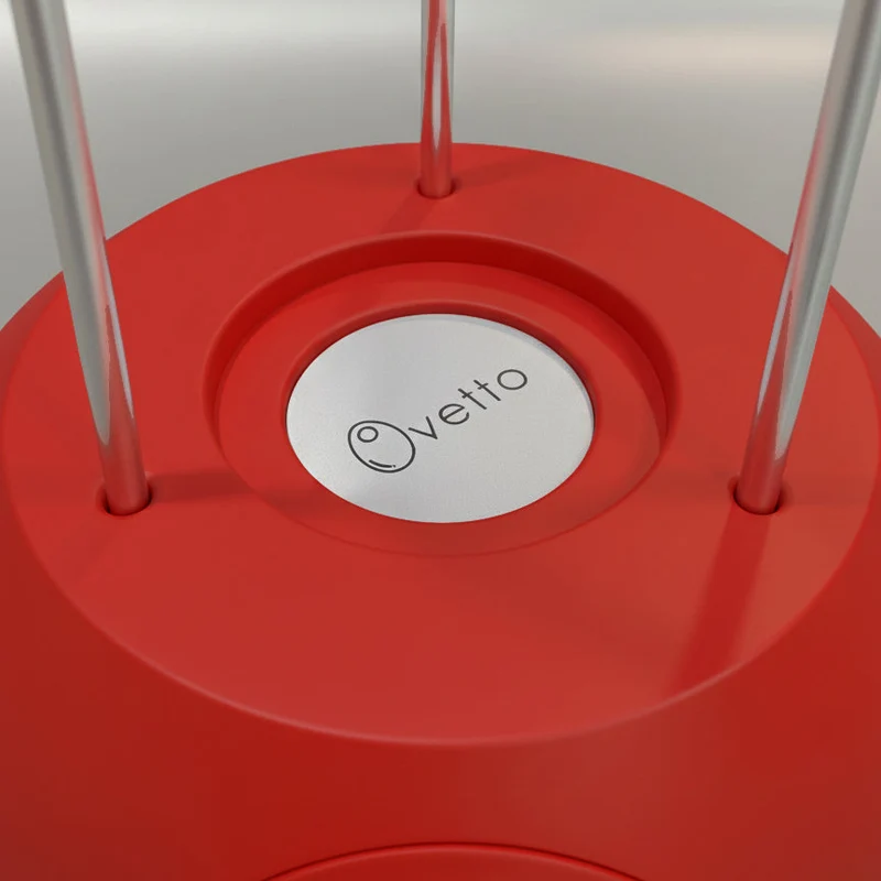 Ovetto ABS Rosso - Pattumiera di design per la raccolta differenziata
