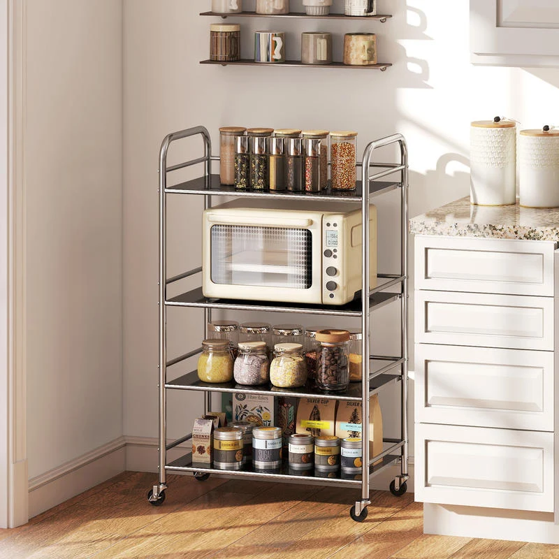DESSERTE CUISINE EN INOX | 4 niveaux modulables