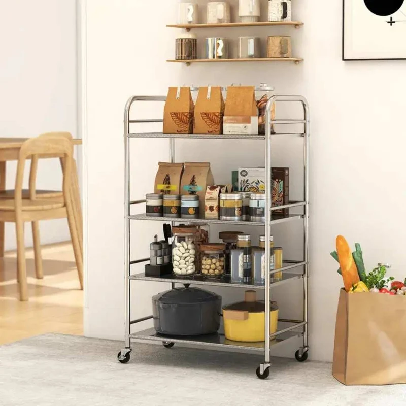 DESSERTE CUISINE EN INOX | 4 niveaux modulables