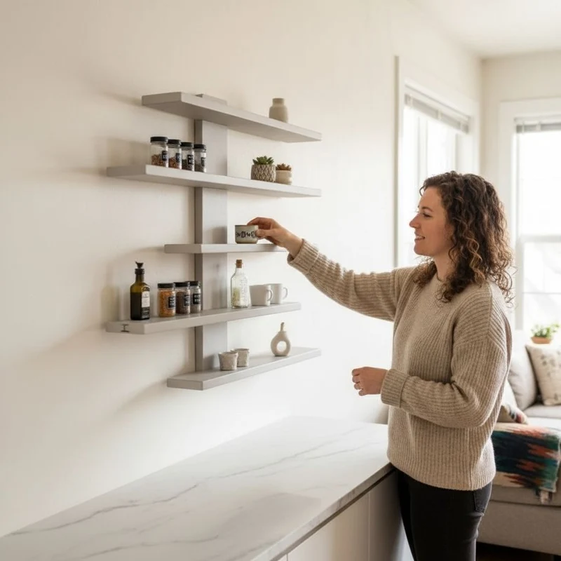 ÉTAGÈRE MURALE CUISINE | Design Fonctionnelle