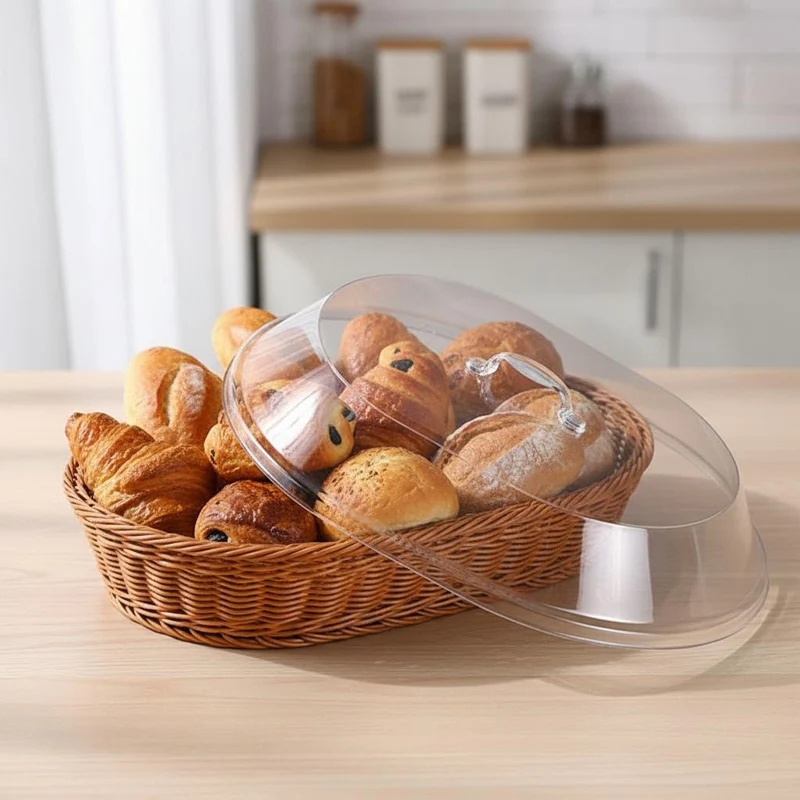 PANIER À PAIN | Rotin Tissé Avec Couvercle