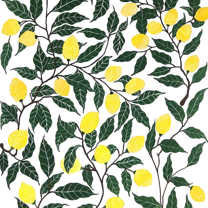 Küchentuch bedruckt Lemon multi