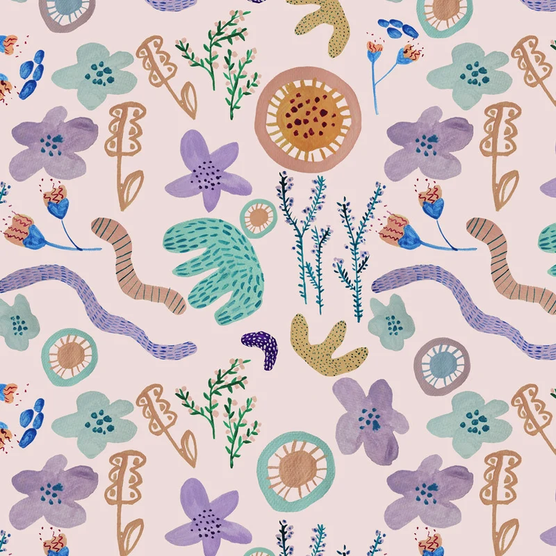 Küchentuch bedruckt Flower Pot multi
