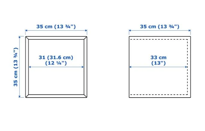 EKET Cabinet, light grey 35x35x35