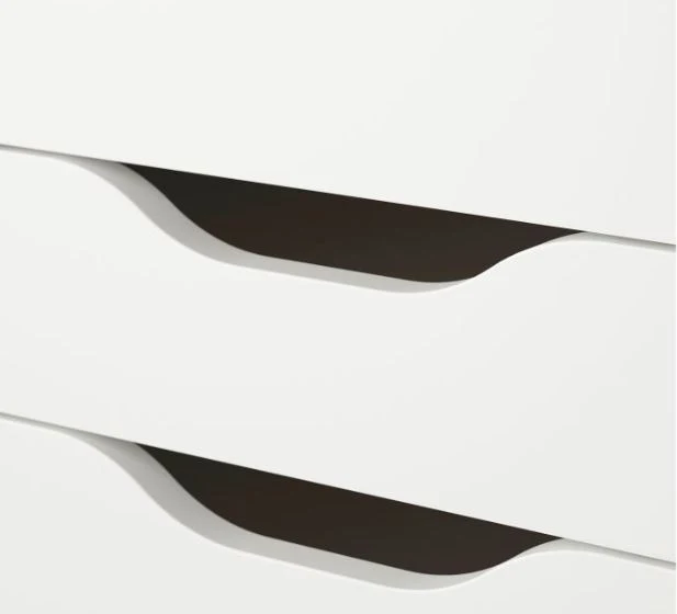 ALEX Chest of 9 drawers, white, 36x116cm
