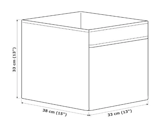 DRONA Box, black, 33x38x33 cm