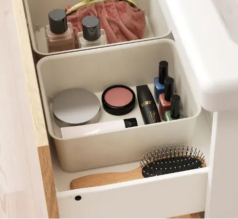 NOJIG Organiser, plastic/beige, 20x25x10 cm